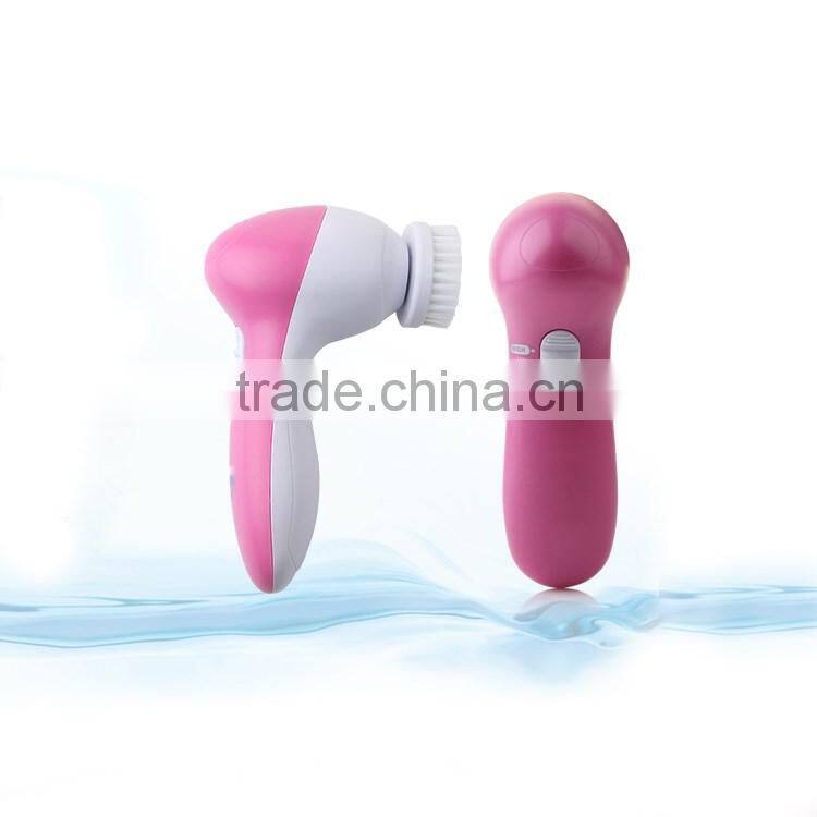 Hot sell multifuncition 5 in 1 Face Beauty Massager Facial Cleansing Brush