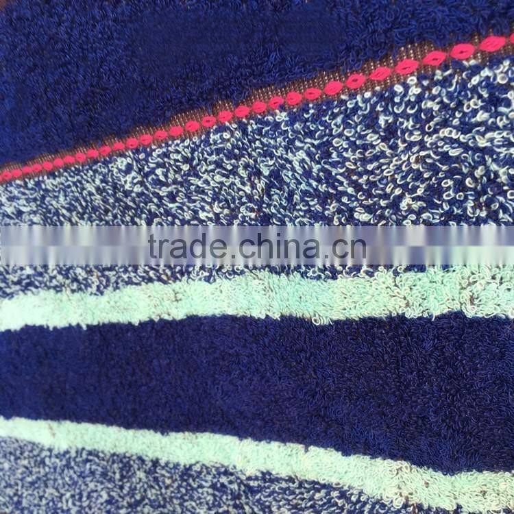 Towel for bathroom, 100% cotton striped bath/face towel, stripped towel set