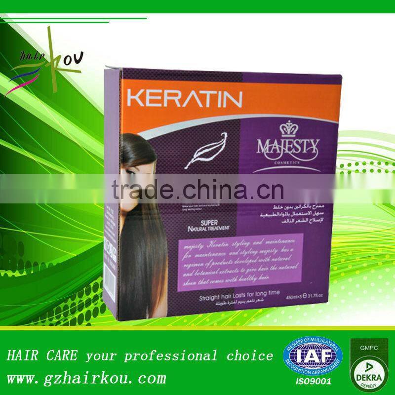 Smoothes and eliminates frizz Brazilian keratin straight hair cream treatment