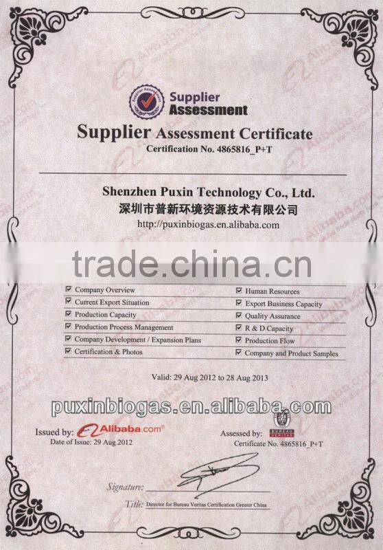 PUXIN humanity hight- efficiency family use septic tank biogas system