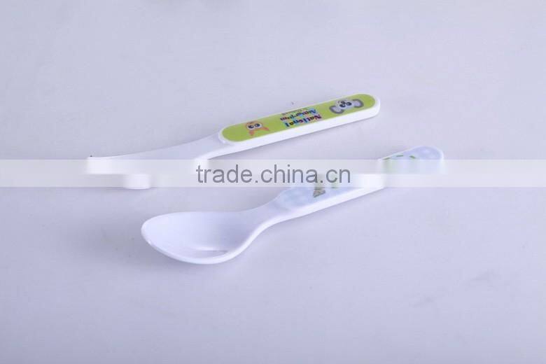 Food grade fancy melamine children dinner set bowl spoon set