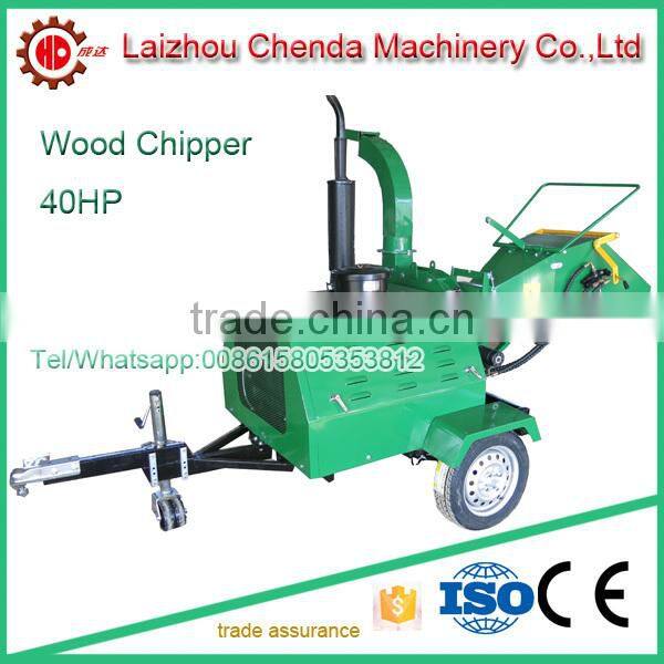 High Working Efficiency Commercial Wood Chipper with Diesel engine
