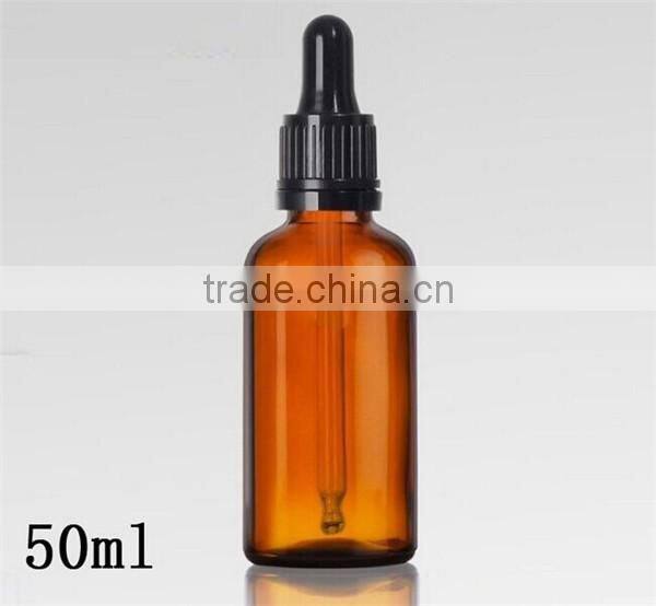 50ml eliquid clear glass dropper bottle with child proof cap