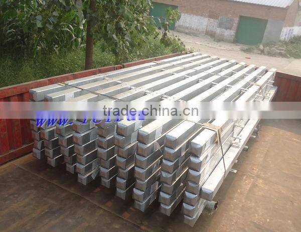 Hot dipped galvanized palisade fence and top razor wire for Towers and Masts