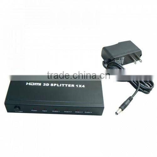 4 Port 1080P HDMI Audio/Video Splitter Amplifier 1 X 4 For HDTV PS3 XBOX