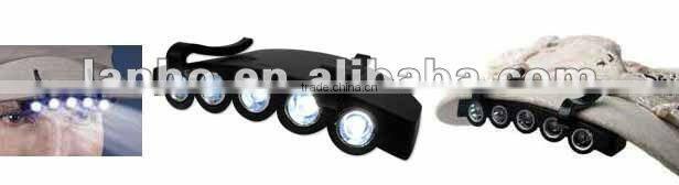 2014 New Super Bright 5 LED Cap Hat Hand Free Bike Hunting Fishing Hiking Headlamp Light