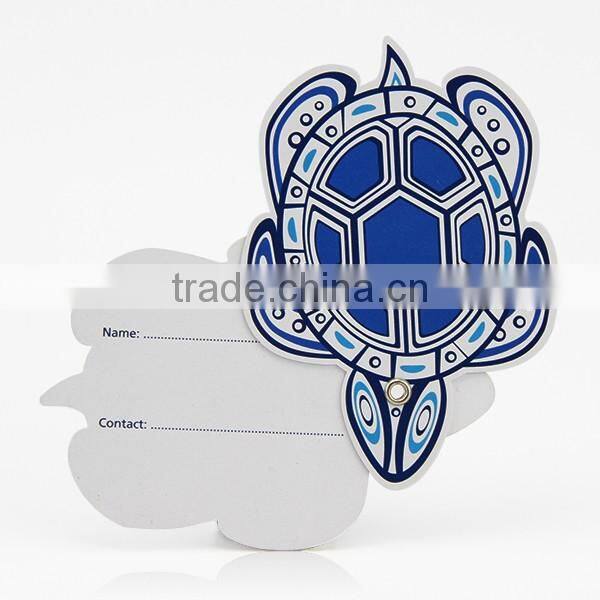 wholesale free designs plastic printed pocketed luggage tags for business cards