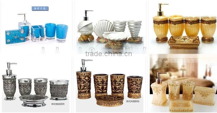 7 Pcs resin elegant Bathrooom Accessories Set, wedding gift