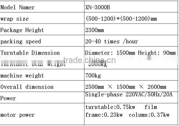 automatic wrapping machine XN-3000B