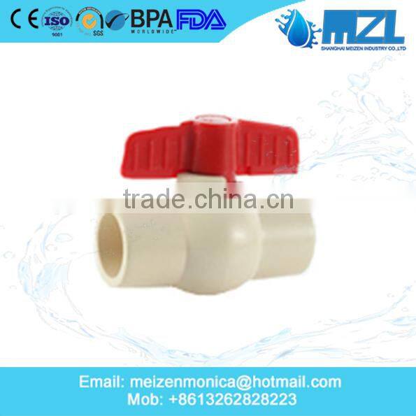 PVC Double Union Ball Valve with Size Dn20 (3/4") for DIN ANSI JIS Cns Standards