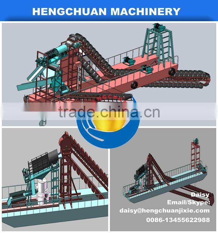 2016 chain bucket wheel gold dredger for sale for sale