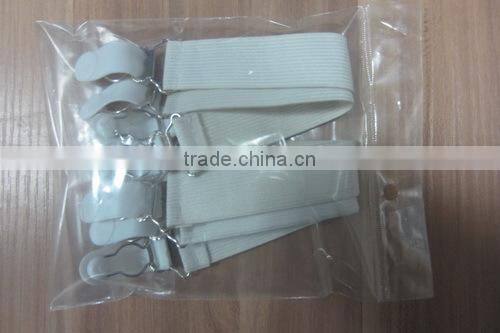 Bed Sheet fastener Straps/ Bed Sheet elastic braces straps Clip/sheet grippers,