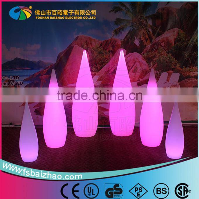 Tall wedding decoration LED change light pillar for wedding decoration used hot sale