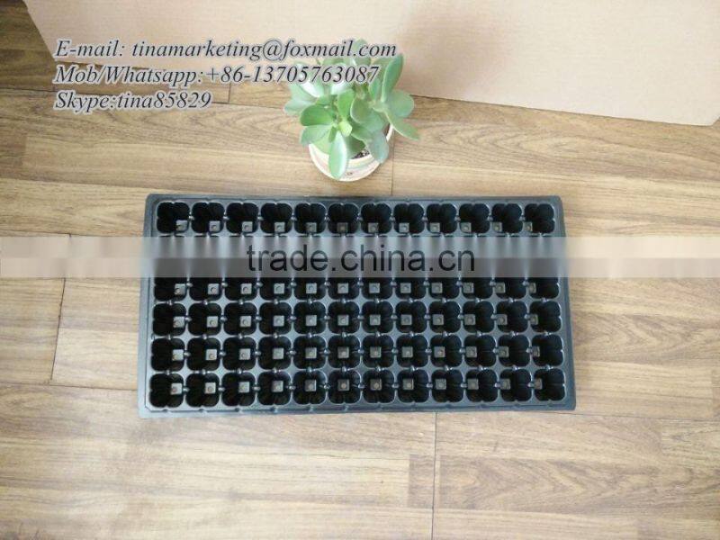 72 Cell PS Material Plastic Nursery Seedling Tray, Seed Plug Planting Tray, Vegetable Germination Tray