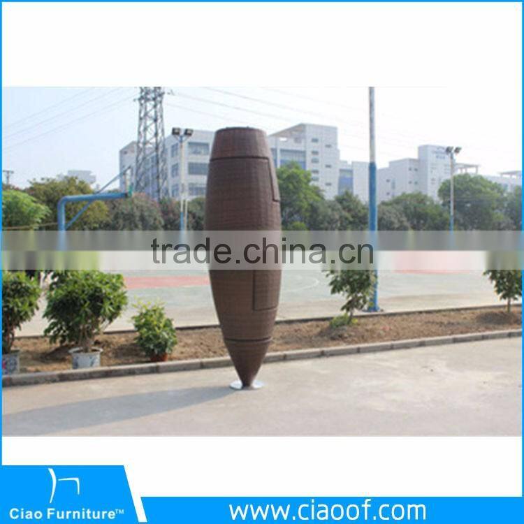 All-Weather Outdoor Wicker Furniture Coffee Stool