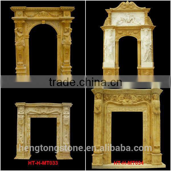 Sunset Red Stone Doorframe with Lady