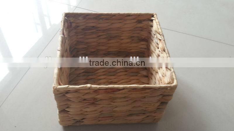 folding sea grass weaving basket set