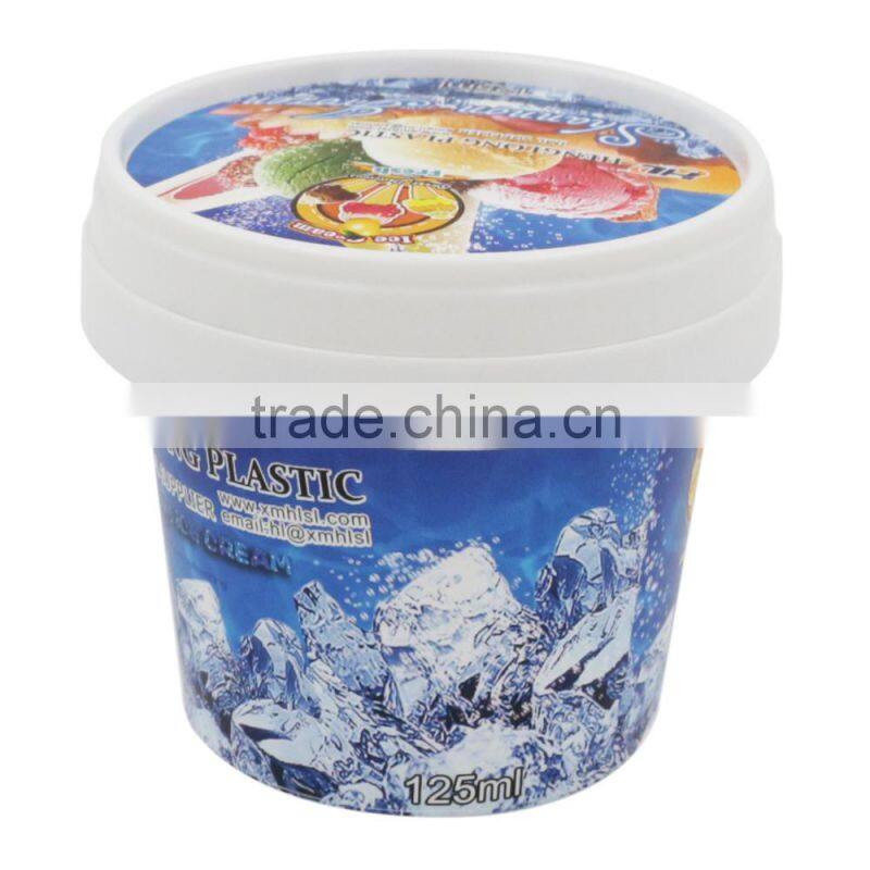 Customized IML ice cream packaging with logo, ice cream packaging pp material,ice cream packaging containers.