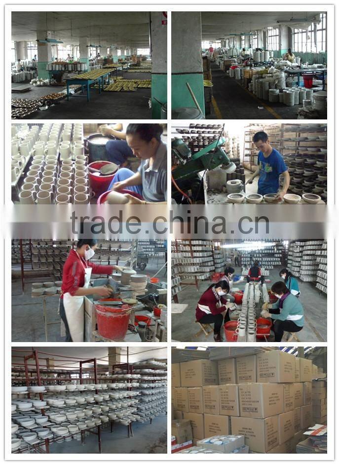 KC-00646 porcelain plate with mug printed ceramic plate with mug