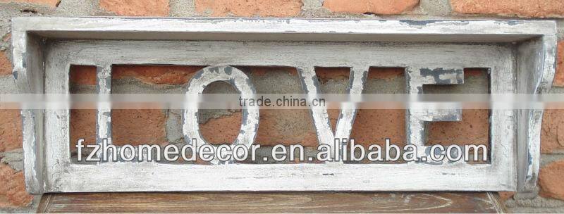 wood laser cut words with frame for home decor