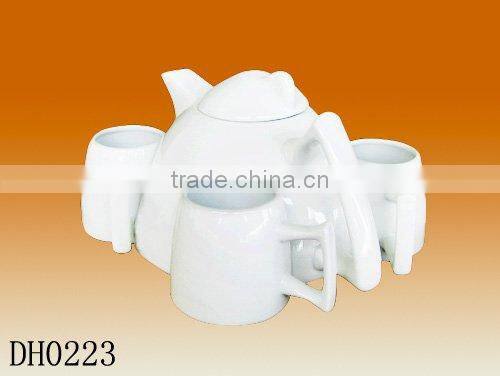 China factory wholesale custom design ceramic porcelain 5pcs Tea Sets