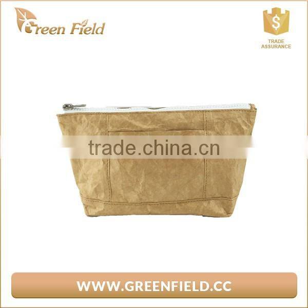2017 fashion design eco beauty custom tyvek paper cosmetic men toiletry bag