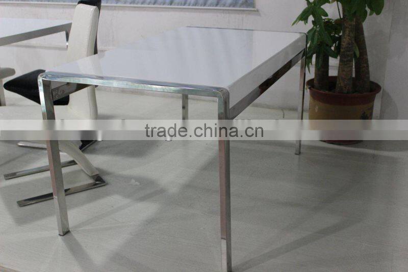 modern glass dining table set in home furniture dining room set