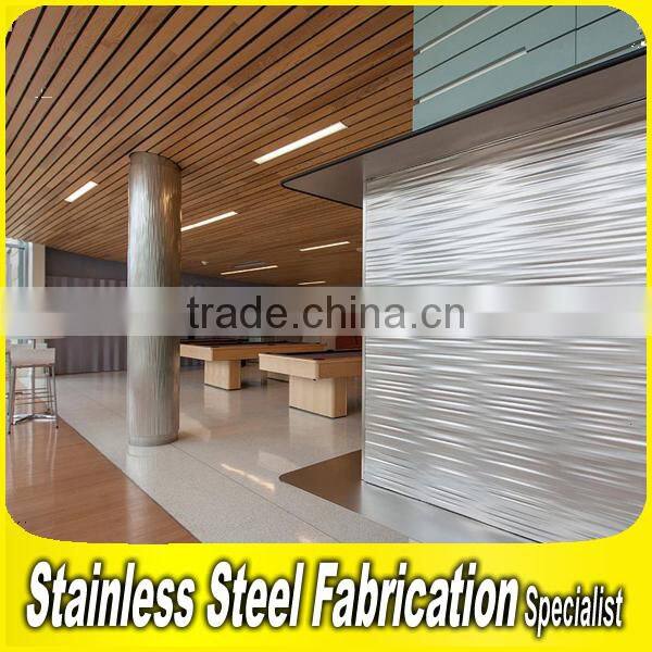 PVD Color Coating Stainless Steel Sheet Exterior Metal Wall Covering