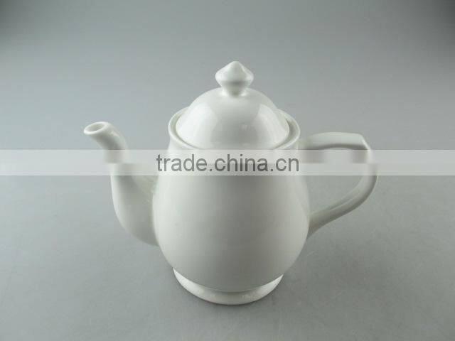 White ceramic teapot for tea/milk/daily use in stock
