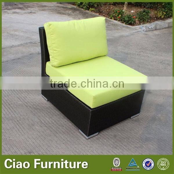 Rattan center sofa with cushion