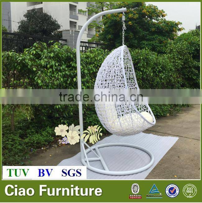 Rattan hanging egg chair outdoor swing chair