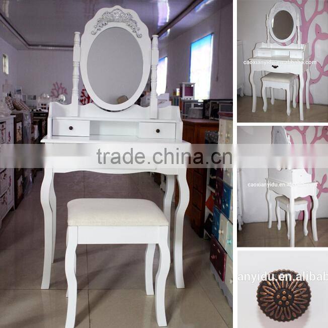 Wooden Dressing Table for Bedroom, Wooden Dresser Set, Bedroom Furniture