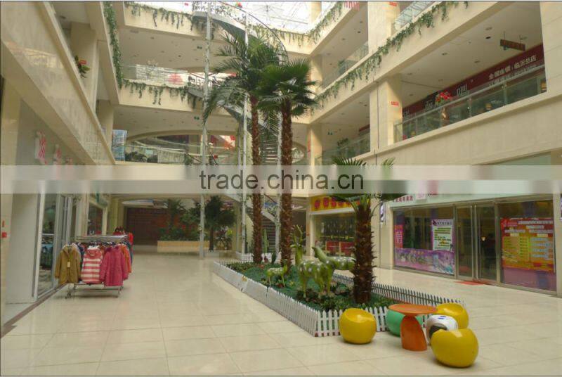 artificial palm tree with brown bark fiberglass tree sale fake tree outdoor decoration