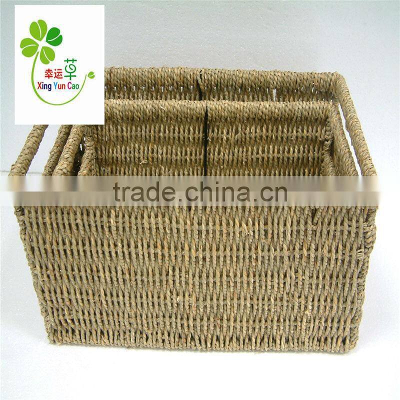 sea-plant storage basket with Window handle