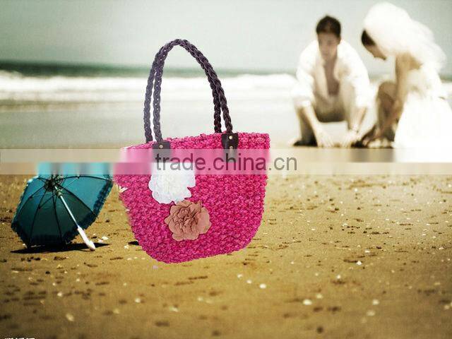 Straw tote bag straw handbag cheap straw beach bag