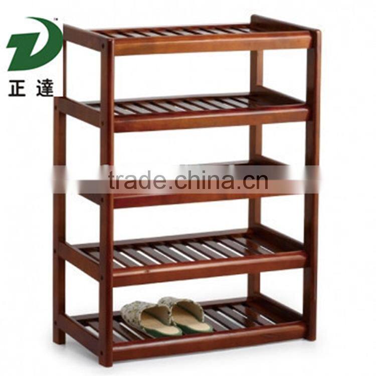 Walnut wood shoe rack with good qality
