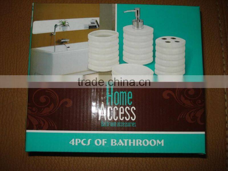 HOT sale White Ceramic bathroom set,bathroom accessories set