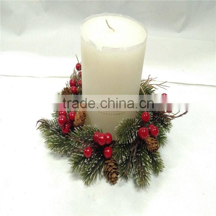 new products 2016 artificial decorative flower candle rings