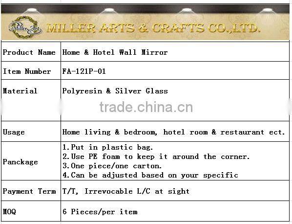 Baroque Decorative wall mirror for hotel / home FA-121P-01