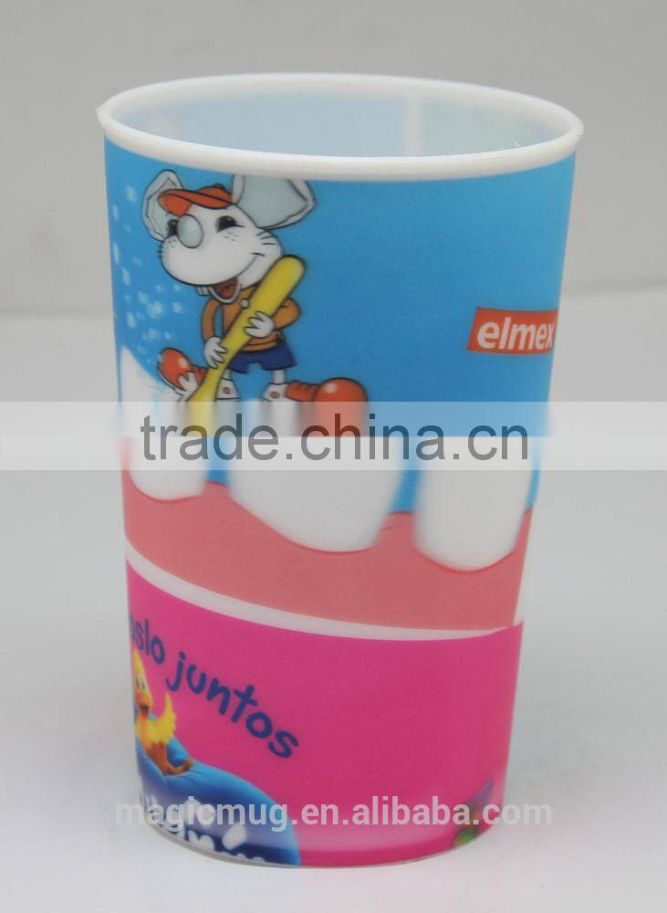 Food grade PP 3d lenticular cups for promotional gift