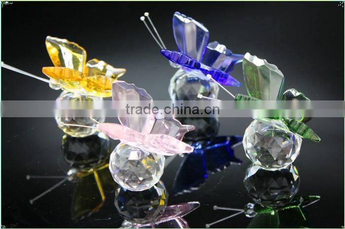 Handmade clear crystal bird model shape gift product longevity gift