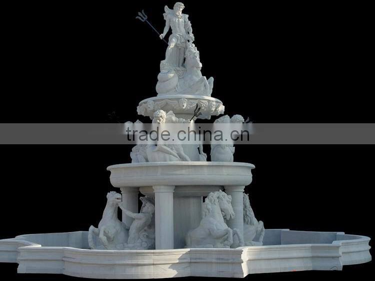 large outdoor garden marble horse fountain for sale