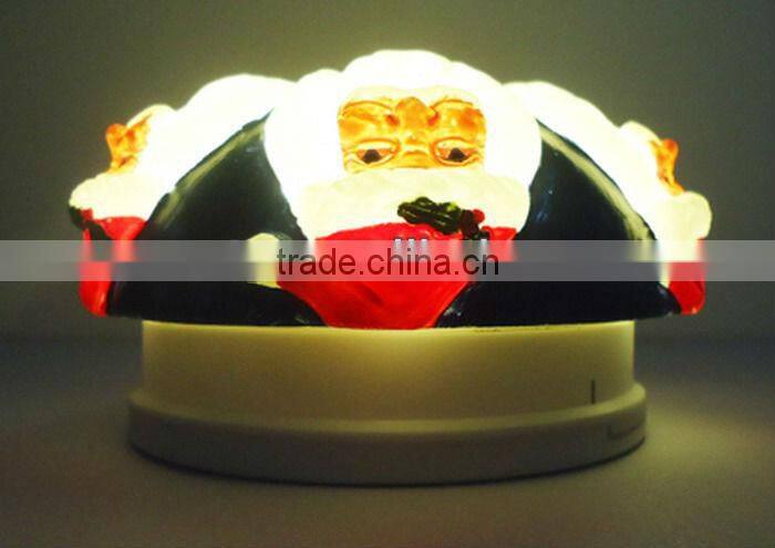 3" Santa LED night light with remote control