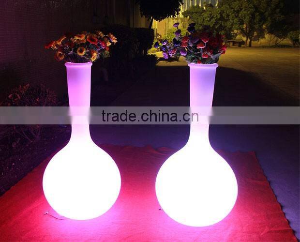 wedding party large led lighting flower pot, led luminous ice bucket
