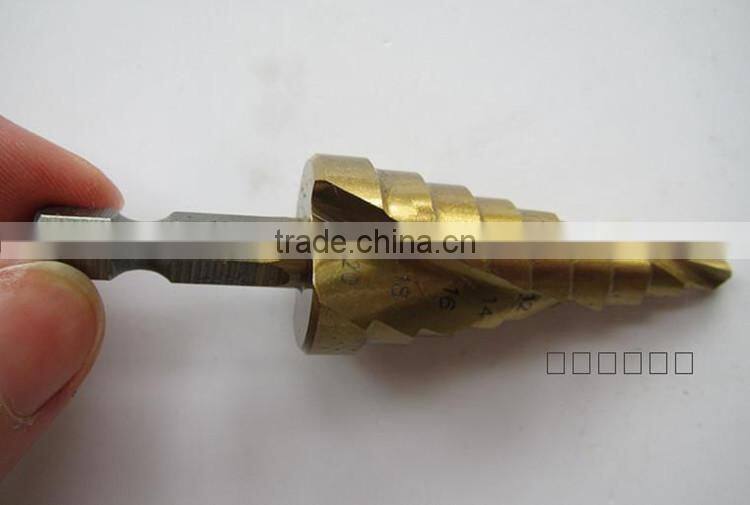 High Quality HSS Titanium Coated Twist Drill bit Step Drill Bit Made in China