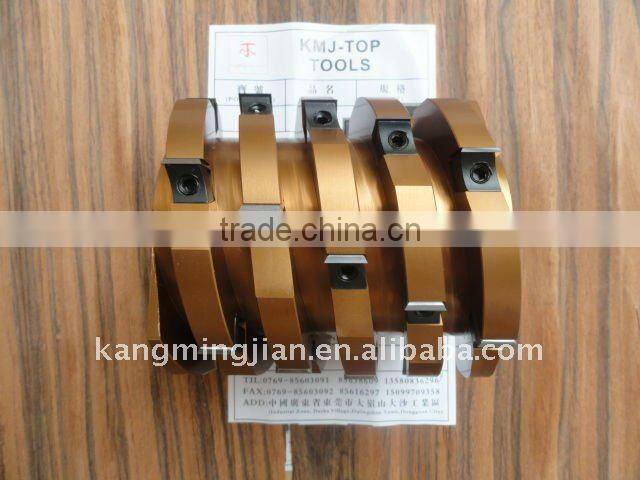 High Quality Heavy Duty Spiral Planer Cutterhead with Throw-up Tips,Helical Woodworking Cutterhead