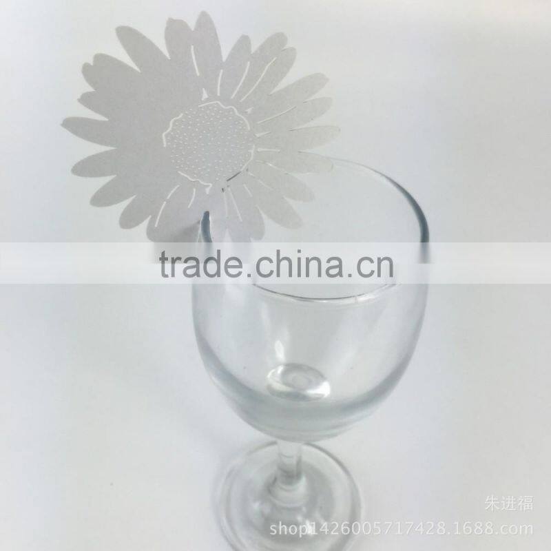 party favors supplier wine glass card laser cut wedding place card