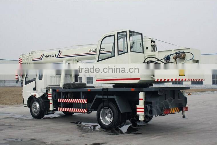 Construction Machinery 8Ton Mini Size Buiding Truck Mounted Crane For Sale