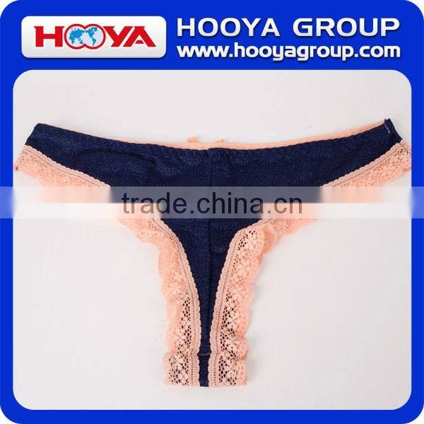 95%Polyester And 5% Spandex Free Panties Sample Lace Panties New Model Lady Panties