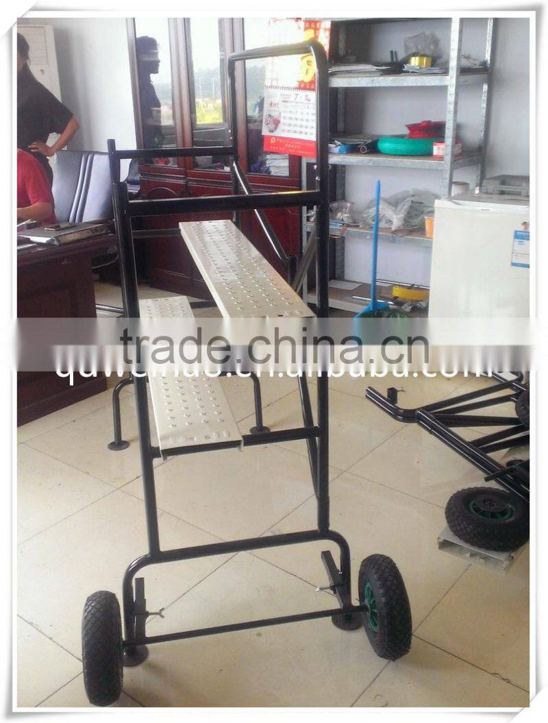 Two-wheels foldable scaffolding for gardenning,construction